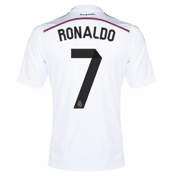 2014-15 Real Madrid Retro Home Kit Soccer Jersey Ronaldo #7